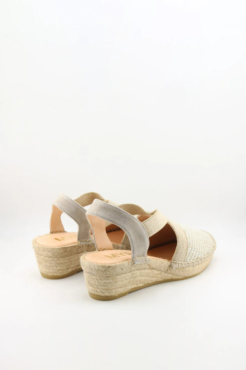 Maypol Woven Slingback Espadrille Wedge Sandals